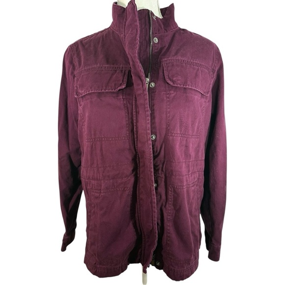 GAP Jackets & Blazers - GAP- Burgundy Zip Up Warm Coat- Size S
